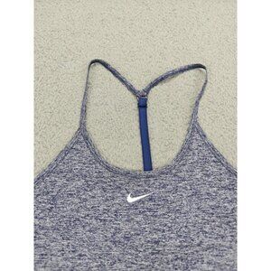 Nike Tank Top Womens Large Blue Gray Heather Just Do It Activewear Athletic Yoga